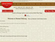 Tablet Screenshot of chennaidelicacy.com